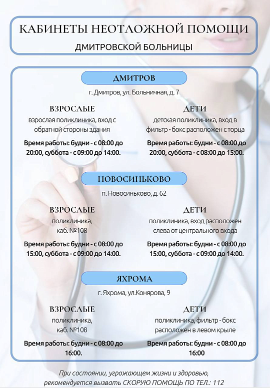 Кабинеты неотложной помощи 